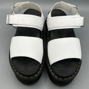 Dr. Martens White Leather Platform Sandals | EU 39 | Worn Twice
